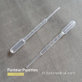 Pipettes de pasteur en plastique 3 ML Utilisation du laboratoire